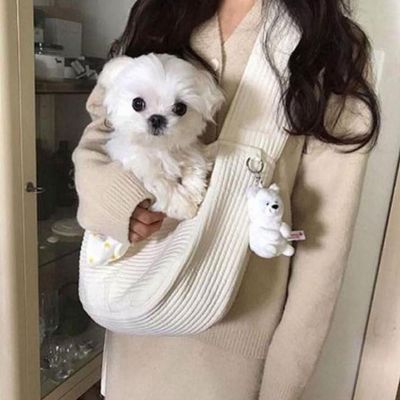 포대기 천 이동가방 강아지 반려동물 고양이 슬링백(WFLPU3K)