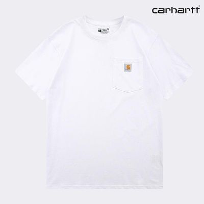 칼하트 US K87 워크웨어 포켓 반팔티셔츠(화이트)
