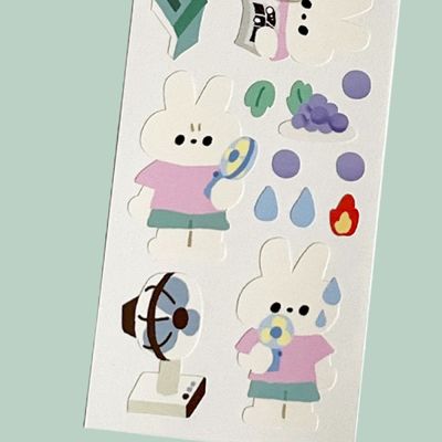 베베 선풍기 스티커