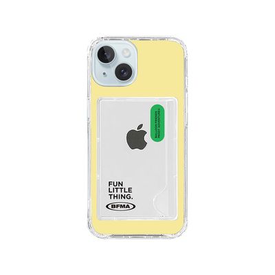 FLT 라이트옐로우 카드수납 젤하드 탱크 폰케이스