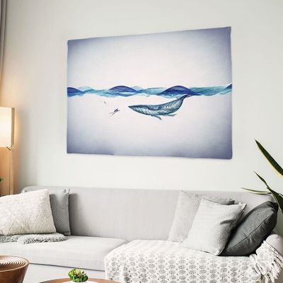 대형 패브릭 포스터 흰수염고래 S(WFIQBLF)