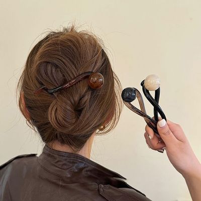 볼 포인트 꼬임 바나나 헤어핀