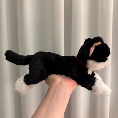 무릎인형 턱시도 고양이SS사이즈 하치와레 애착 인형 