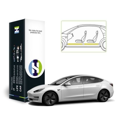 테슬라 모델 3 자동차용품 PPF 필름 도어스텝 세트