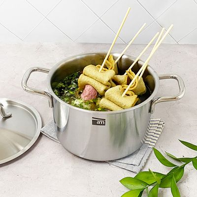 AM 마스터 316L 통5중 인덕션IH 스텐냄비 높은형 20cm