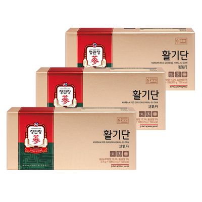 [정관장 공식] 활기단 3.75g x 10환 3박스 (30일분)