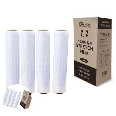 가구랩핑 파레트포장 스트레치필름 4롤 두께 12mic 폭 500mm 길이 350m(WFPGM7D)