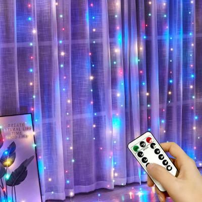LED 와이어전구300구 4칼라 커튼전구 파티라이트 조명