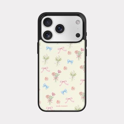 heritage bloom 디자인 [블랙 맥세이프 범퍼케이스]