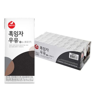 서울우유 흑임자우유 190mlx24개