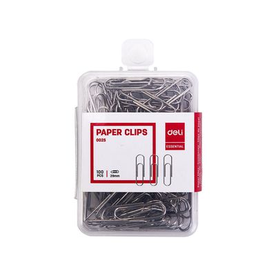 델리 실버 페이퍼 이지클립 100pcs