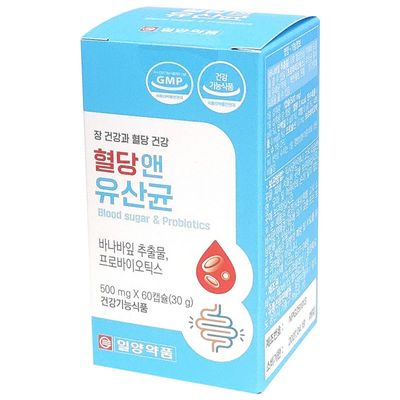 일양약품 혈당 앤 유산균 60캡슐 탕비실 영양제
