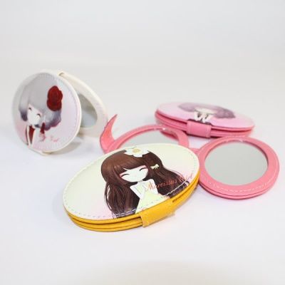 캐릭터 타원 양면 손거울