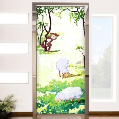 ip405-양을좋아하는늑대소년_현관문방문시트지