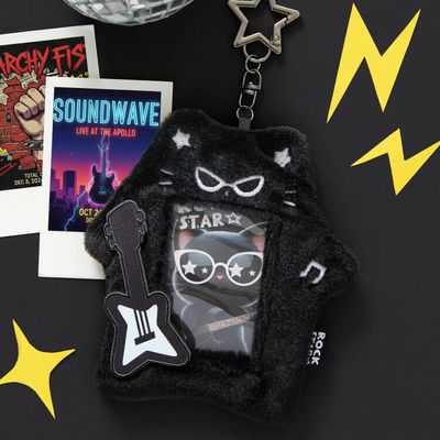 아트박스 털포카케이스 힙스터고양이