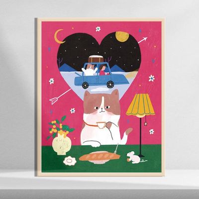 당신이 잠든 사이에, 이쿵 그림 인테리어 거실 액자