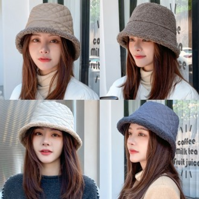 리버시블 패딩 양면 여성 벙거지 모자 가을 겨울