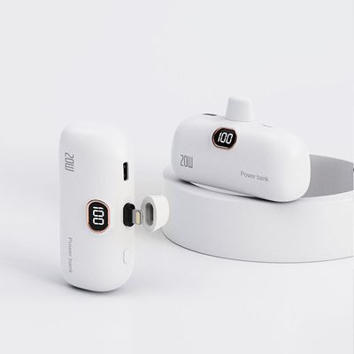 보조배터리 8핀 일체형 C타입 케이블 5000mAh H101-O