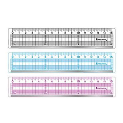 송화 15cm 방안 컷팅자 컷팅용 금속부착 색상랜덤 자