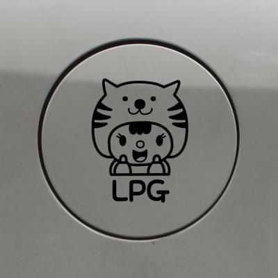 주유구스티커_고양이인형 LPG