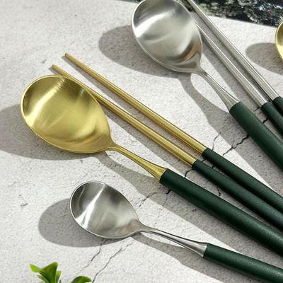 보겐 더스틴 커트러리 골드 수저세트1p 7color