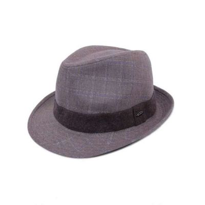 [애슬릿]겨울 중절모 여성 남성 체크 카우보이 페도라