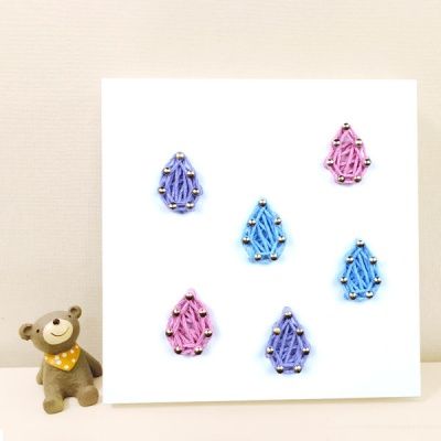 꼬마 빗방울 스트링아트 만들기 패키지 DIY