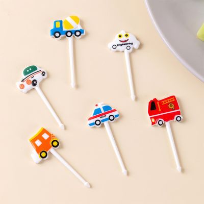 도시락꾸미기 자동차픽 6개 도시락픽 반찬픽 R083