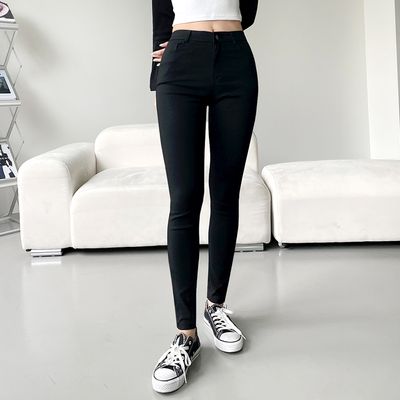 여성 데일리 디레브 스판 슬림 스키니 팬츠