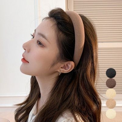 여성 심플 베이직 헤어 스펀지 머리띠(WDC6D2D)