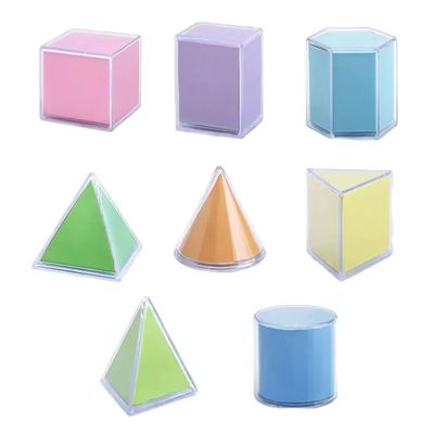 전개도가있는 입체도형세트 모형8종 세트 블럭 B1584