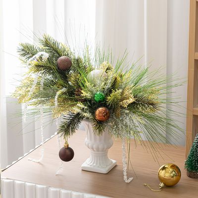 크리스마스 장식 센터피스 골드포인비취브론즈 43cm