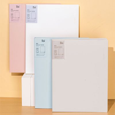 누사인 파스텔 넘버링 A4 클리어파일 40매