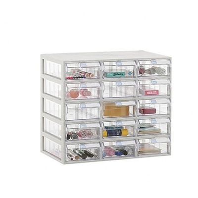 B형 가로3칸 세로5칸 투명서랍 수납함(W8328D9)