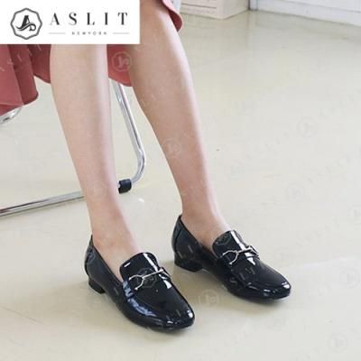 [애슬릿]여자 라운드 버클 스트랩 로퍼 구두 2cm