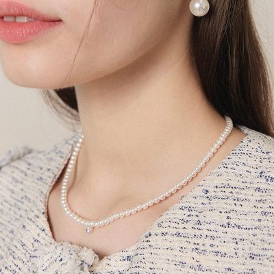 제이로렌 4미리 스왈 핵진주 목걸이 N01187