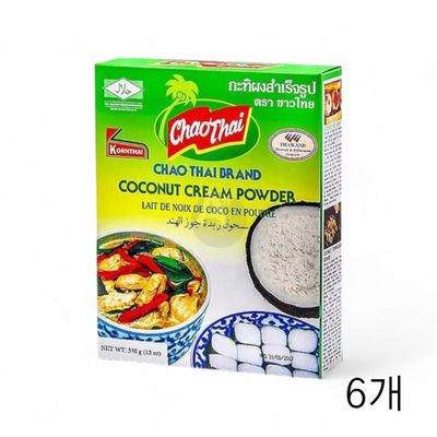 WL 차오타이 코코넛 크림 파우더 370g X 6개 태국산코코넛파우더 분말가루 코코넛제분(WFLQPRN)