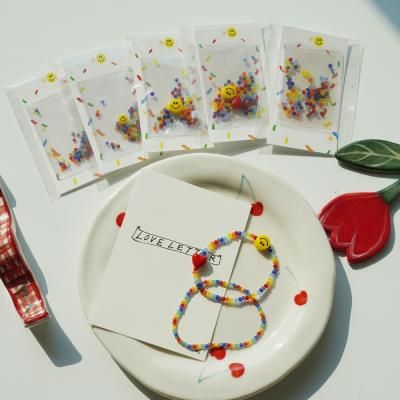 레인보우 스마일 비즈 팔찌 만들기 DIY 키트 5type