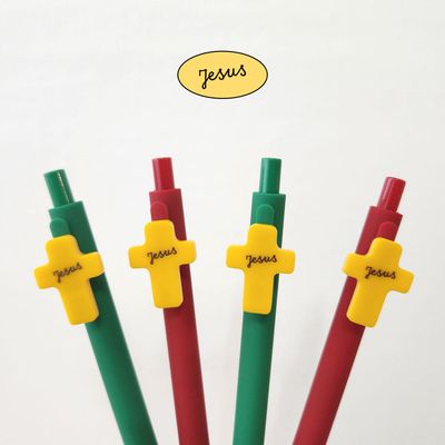 [초롱이와하나님] 노랑 십자가 젤펜