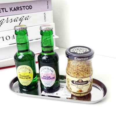 빈티지트레이 은색 다용도 소품 쟁반(WF85393)