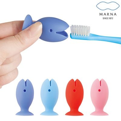 [MARNA] 흡착식 물고기 칫솔 꽂이 [MA-W583]