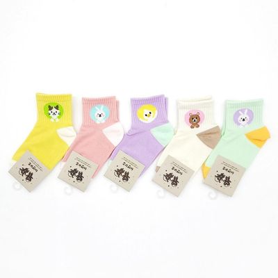5켤레묶음 아동양말 동물원(WF89F69)