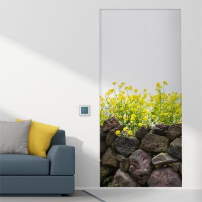 th080-제주도돌담_현관문시트지