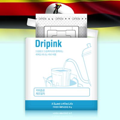 드립핑크 우간다 10g x 70봉 드립백커피 티백