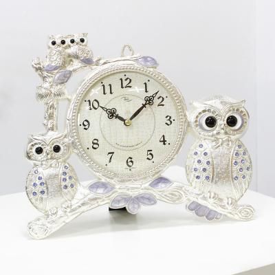 (kspz371)저소음 턱시도 부엉이 탁상 (은)