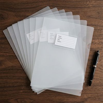 OFFISYS 명함꽂이 두꺼운 L홀더 A4 클리어파일 12매