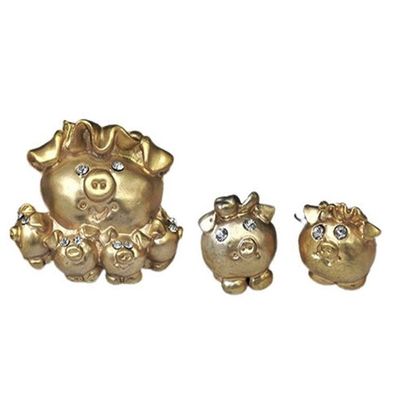 가족 금돼지(장식품)(WDB24FD)