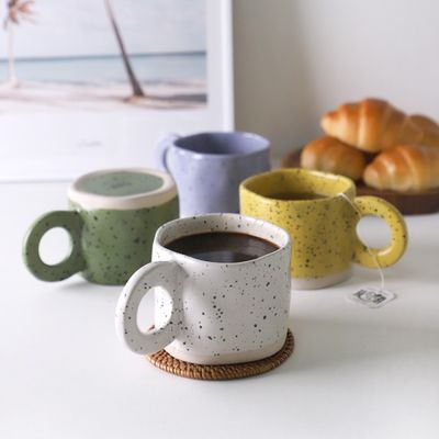  크런치 홈카페 점박이 머그컵 300ml 4color 택1