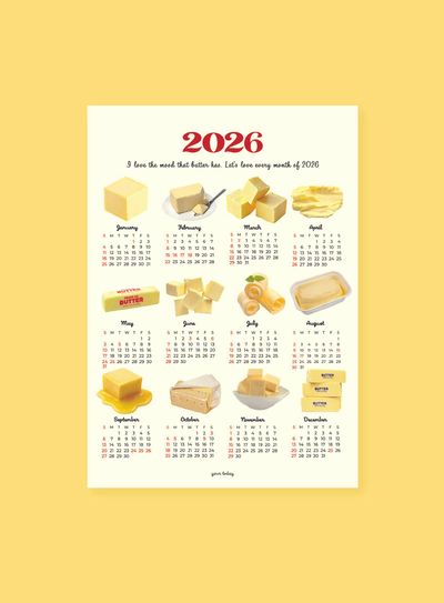 2026 오브제 버터 포스터 달력