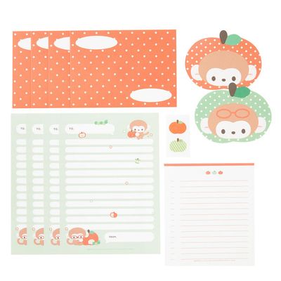 아트박스 몽키앤애플 편지지